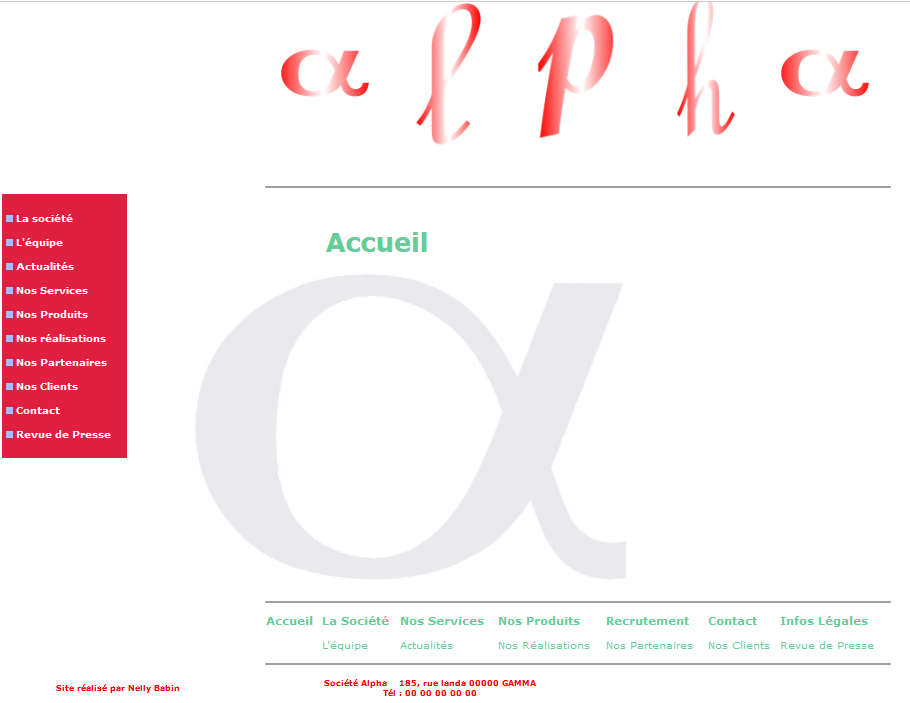 capture écran du site