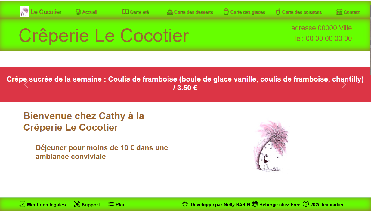 capture écran du site